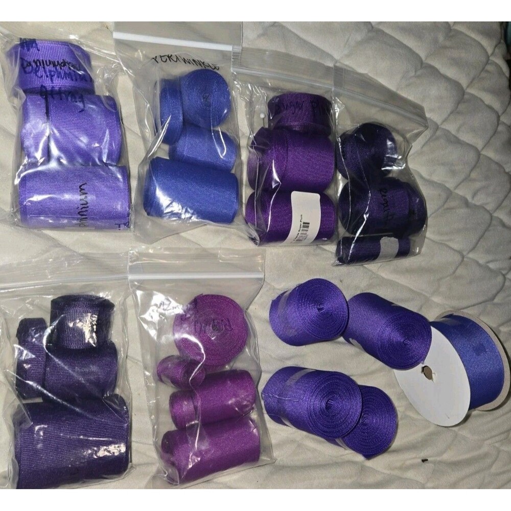 Grosgrain Ribbon Lot 2.25"  1" 1.5"  More Shades of Purple Great For Hair Bows